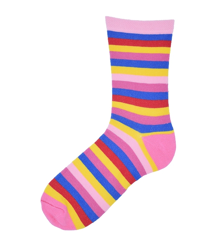 جوراب ساق بلند زنانه Çağdaş طرح اسکی - 4 جفت