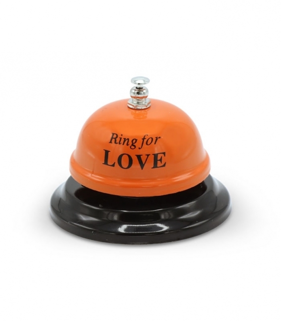 زنگ رومیزی فلزی طرح Ring For Love نارنجی
