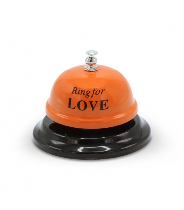 زنگ رومیزی فلزی طرح Ring For Love نارنجی
