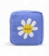 کیف نوار بهداشتی زیپ ‌دار Hippo هیپو ابعاد 13×13 طرح گل بابونه آبی