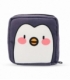 کیف نوار بهداشتی زیپ ‌دار Hippo هیپو ابعاد 13×13 طرح پنگوئن بامزه خاکستری