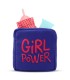 کیف نوار بهداشتی زیپ ‌دار Hippo هیپو ابعاد 13×13 طرح Girl Power آبی کاربنی