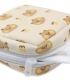 کیف نوار بهداشتی زیپ ‌دار Hippo هیپو ابعاد 13×13 طرح خرسی کرم