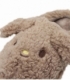 دمپایی روفرشی پشمی جلو بسته تو خزدار کد 775 طرح خرگوش قهوه‌ای