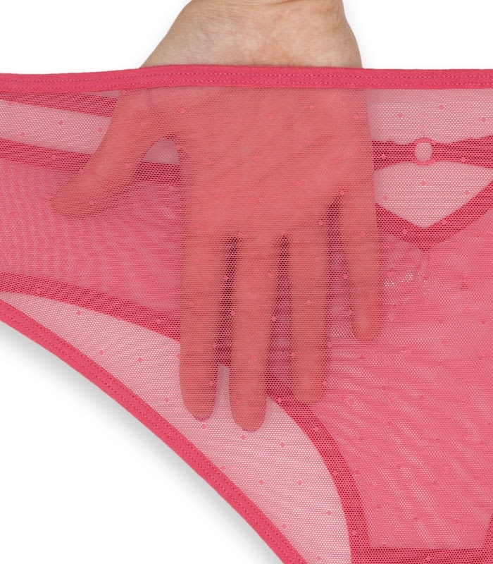 شورت زنانه اسلیپ توری Neev نیو کد 705 گلبهی تیره Velvet