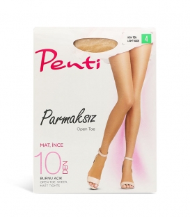 جوراب شلواری Penti پنتی مدل Parmaksiz بدون پنجه نازک مات ضخامت 10 کرم Ten