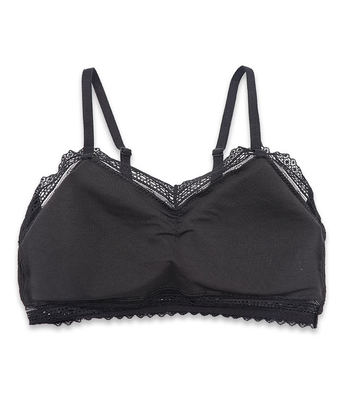 نیم تنه Neev نیو کاپدار نخ و دانتل کد 6208 مشکی Black
