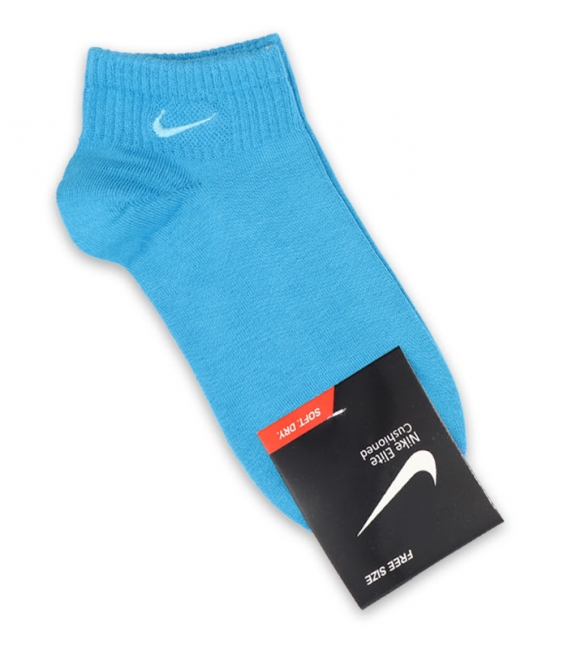 جوراب مچی گلدوزی طرح Nike آبی آسمانی