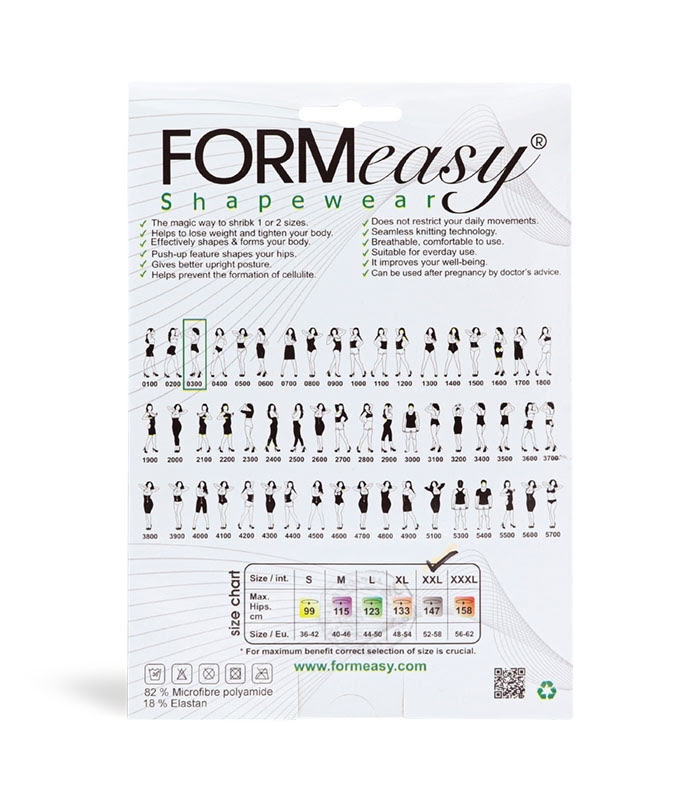 گن زنانه اسلیپ Formeasy فرم ایزی کمر سیلکونی تخت کننده شکم با لیفت باسن کد 0300 کرم