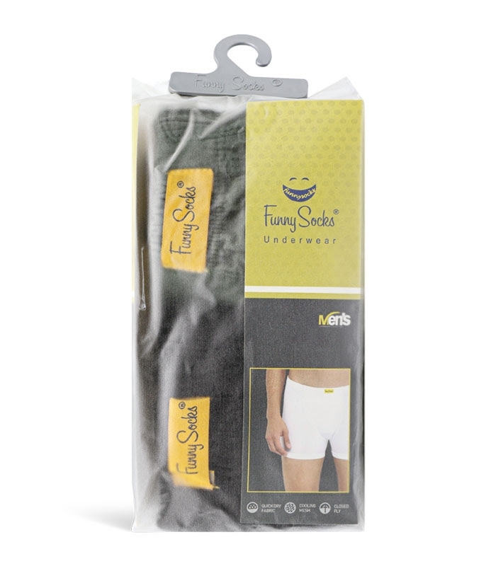 پک شورت مردانه پادار نخی کمر لیفه‌ای فانی ساکس سبز یشمی مشکی کد 37000D-2 - بسته 2 عددی