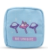 کیف نوار بهداشتی زیپ دار Hippo هیپو ابعاد 13×13 طرح Be Unique آبی روشن
