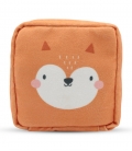 کیف نوار بهداشتی زیپ دار Hippo هیپو ابعاد 13×13 کد 101 طرح روباه نارنجی