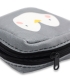 کیف نوار بهداشتی زیپ دار Hippo هیپو ابعاد 13×13 طرح پنگوئن خاکستری روشن