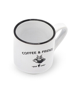 فنجان سرامیکی ابعاد 5×6 سانتی متر طرح Coffee & Friends