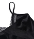 پیراهن بندی مخمل و گیپور Neev نیو کد 4606 مشکی Black