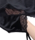 پیراهن بندی مخمل و گیپور Neev نیو کد 4606 مشکی Black