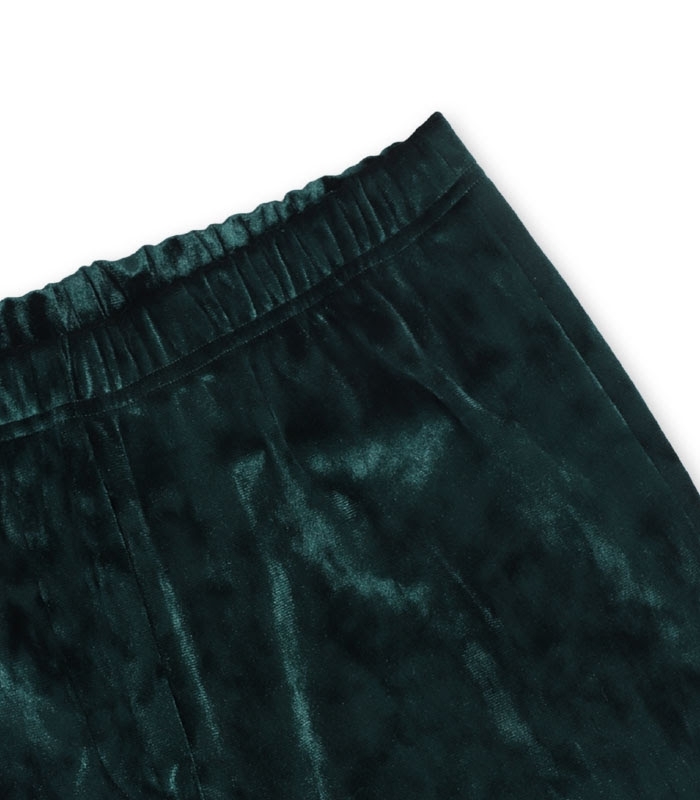 ست شلوار و تاپ بندی مخمل Neev نیو کد 4607 سبز Green