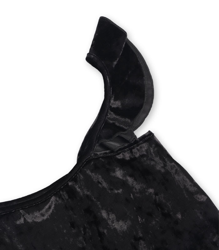 ست شلوار و تاپ بندی مخمل Neev نیو کد 4607 مشکی Black