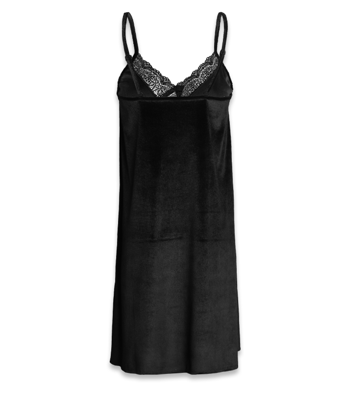 پیراهن بندی مخمل و گیپور Neev نیو کد 4606 مشکی Black