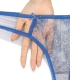 ست شورت و سوتین توری فنردار Barone بارون گلدوزی کد 345 مدل 008 آبی