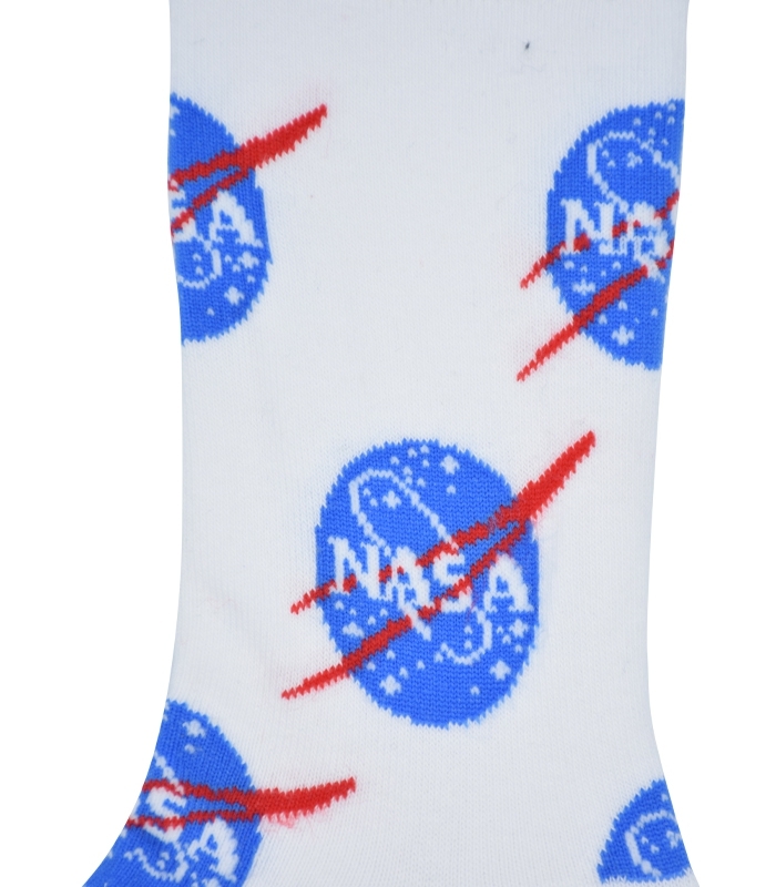 جوراب ساقدار Chetic چتیک طرح Nasa سفید