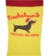 جوراب ساق دار Chetic طرح سگ سوسیسی زرد