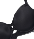 سوتین Neev نیو کاپدار فنردار میکروفایبر و دانتل کد Luna 2023 مشکی Black