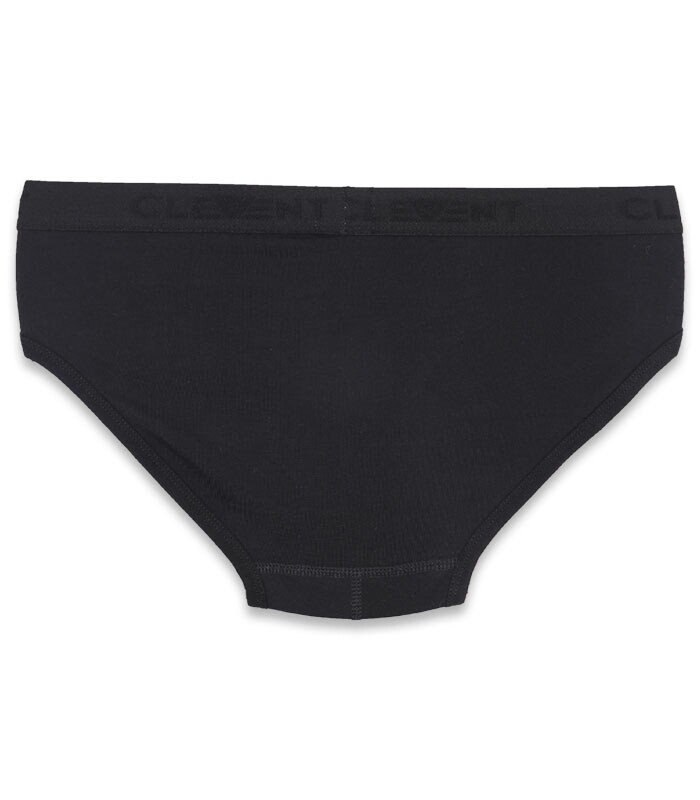 پک شورت مردانه اسلیپ نخی کش از رو چاپی Clevent کلونت کد 2105 مشکی - بسته 3 عددی