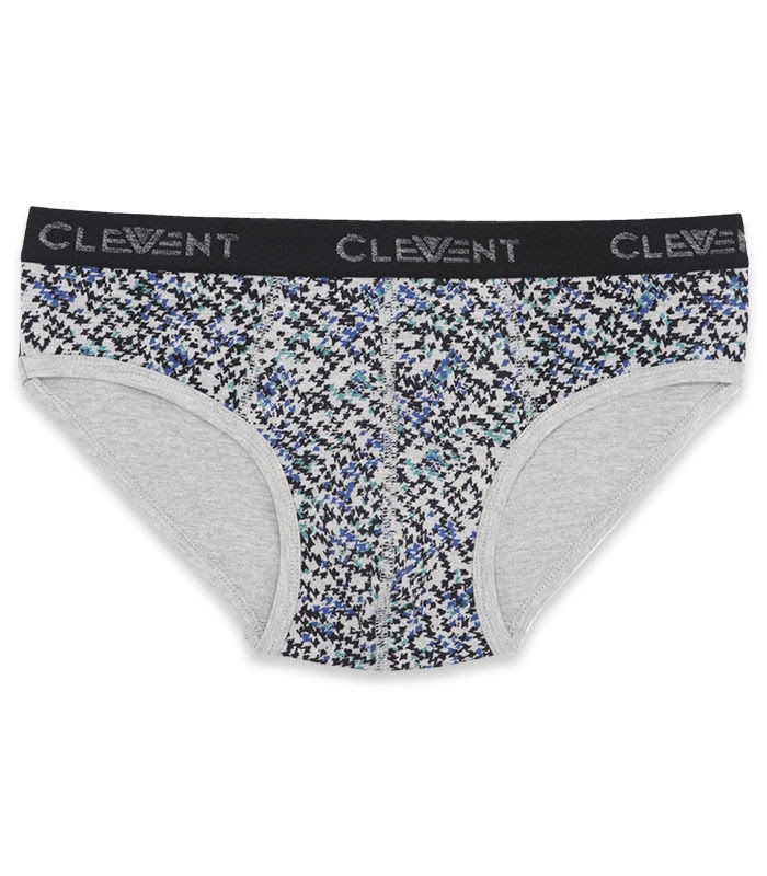 پک شورت مردانه اسلیپ نخی کش از رو چاپی Clevent کلونت کد 2105 ملانژ - بسته 3 عددی