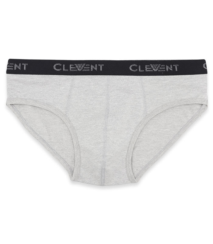 پک شورت مردانه اسلیپ نخی کش از رو چاپی Clevent کلونت کد 2105 ملانژ - بسته 3 عددی
