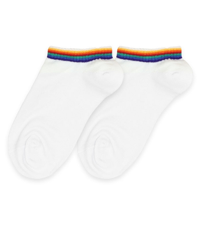 جوراب مچی Calze Land کالزی لند طرح رنگین کمانی