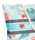 کیف ساحلی پارچه‌ای طرح I Love San Andres کد 15987