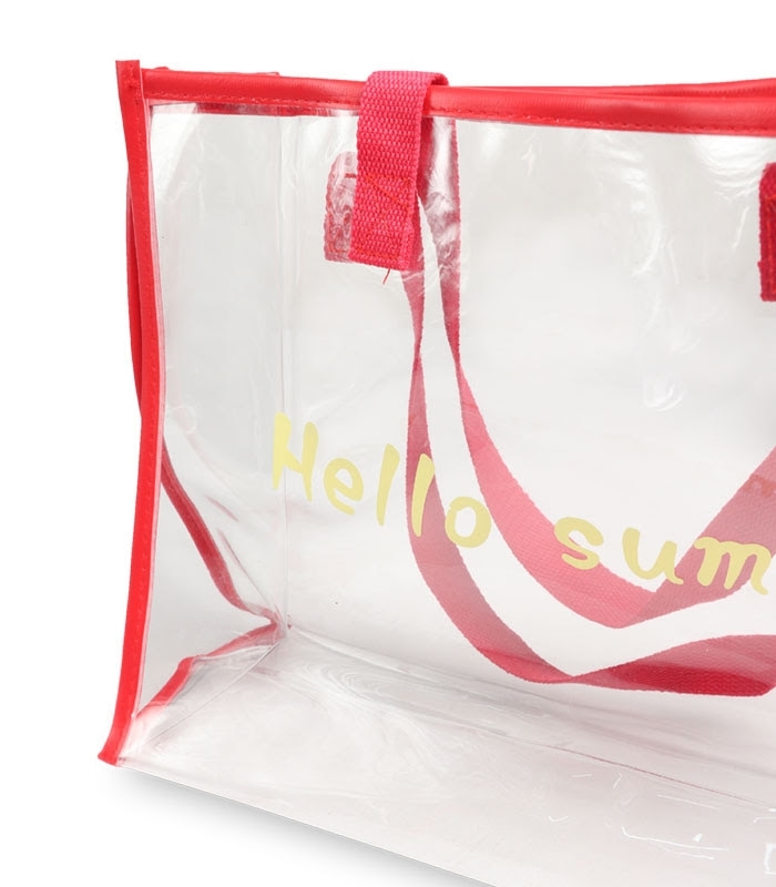 کیف استخری شفاف ضد آب طرح Hello Summer کد 15121