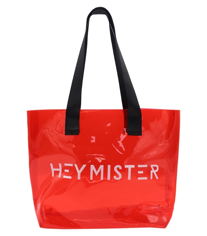 کیف استخری شفاف ضد آب طرح Hey Mister کد 15106