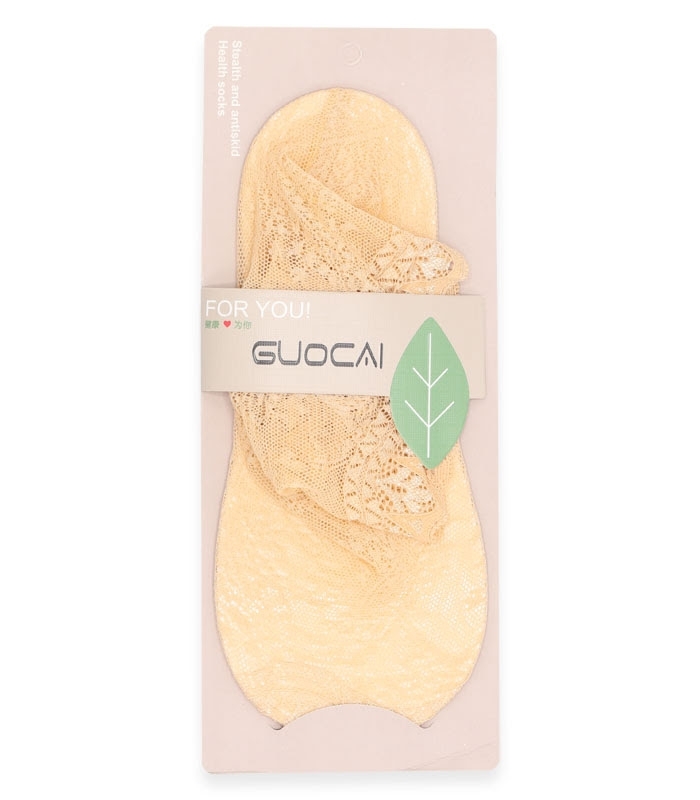جوراب مچی Guocai تور و گیپور طرح شاخه گل