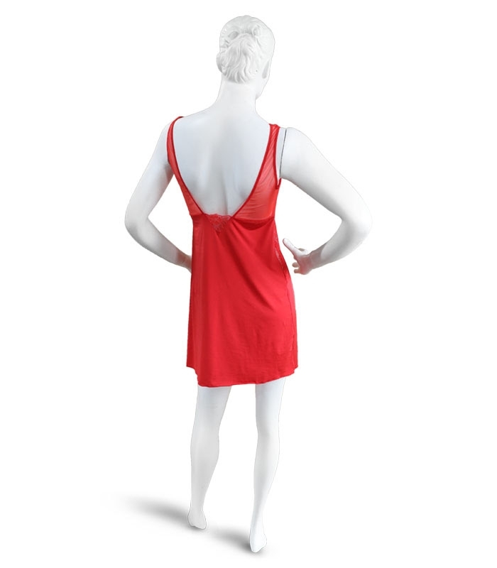 لباس خواب استرچ دانتل Neev نیو کد 4303 قرمز Red