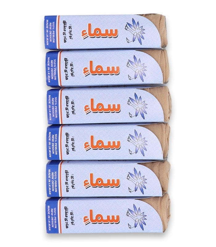جوراب نیم ساق پارازین Sama سماء کفه دار ضخامت 1/20 - بسته 6 عددی