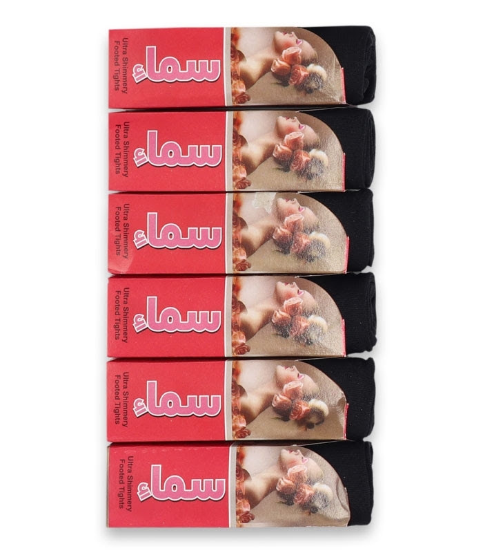 جوراب دو ربع پارازین Sama سماء ضخامت 1/70 - بسته 6 عددی