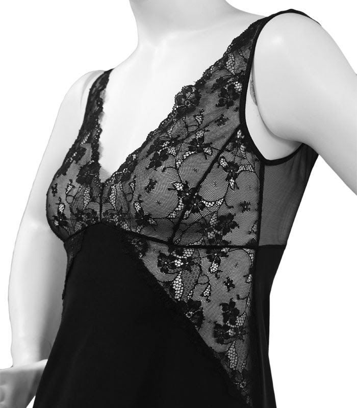 لباس خواب استرچ دانتل Neev نیو کد 4303 مشکی Black