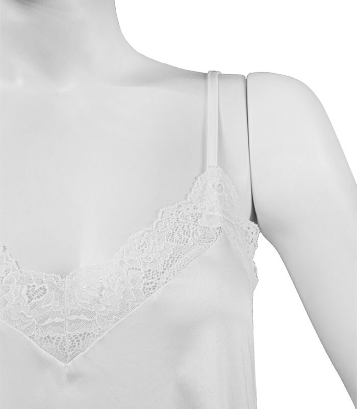 پیراهن بندی Neev نیو ساتن و دانتل کد 4405 سفید White