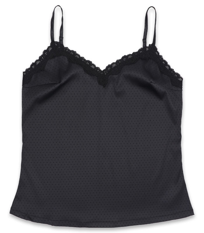 ست شورتک و تاپ ساتن Neev نیو کد Polka مشکی Black