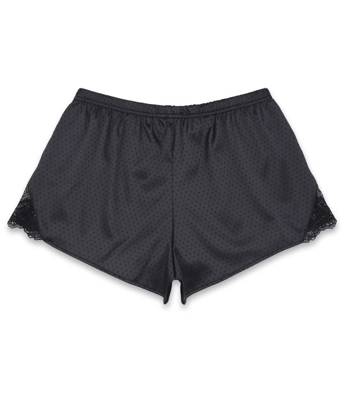ست شورتک و تاپ ساتن Neev نیو کد Polka مشکی Black