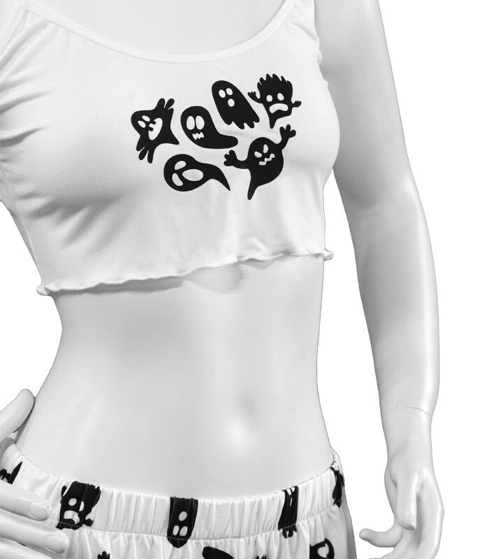 ست شورتک و نیم تنه بندی Fitan فیتن طرح Boo کد 600
