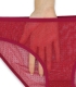 ست شورت و سوتین توری فنردار ژوبین کد 1363 طرح خالخالی ریز اکلیلی زرشکی