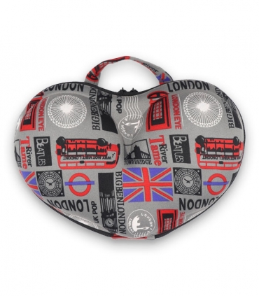 کیف لباس زیر زنانه قلبی طرح لندن کد 4031