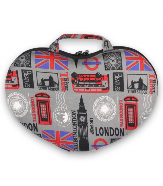 کیف لباس زیر زنانه قلبی طرح لندن کد 4031