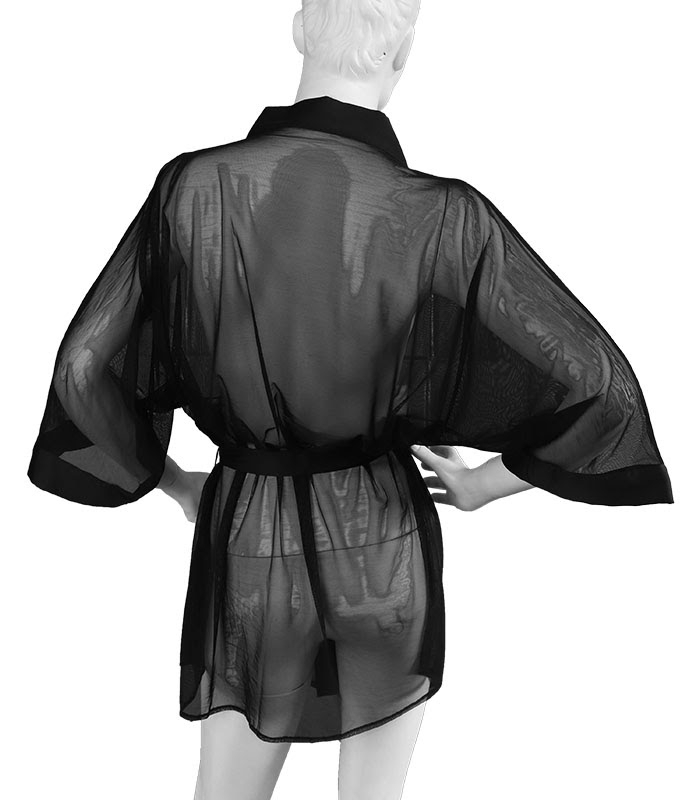 روبدوشامبر حریر Neev نیو کد 4501 مشکی Black