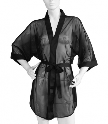 روبدوشامبر حریر Neev نیو کد 4501 مشکی Black