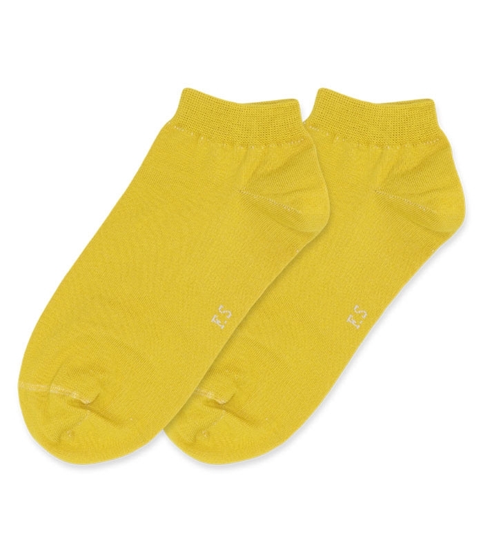 جوراب مچی فانی ساکس طرح ساده طیف زرد کد 620