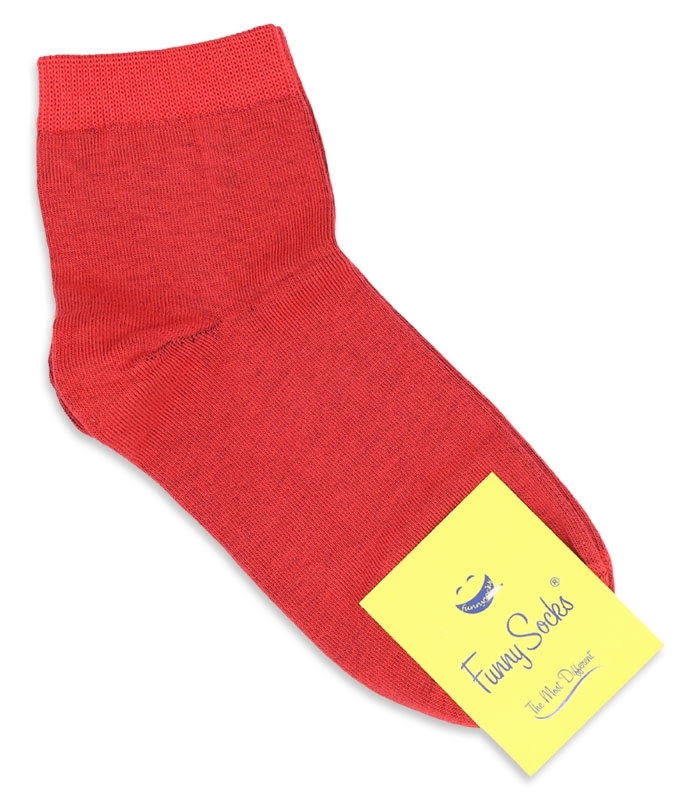 جوراب نیم ساق فانی ساکس ساده طیف قرمز کد 800